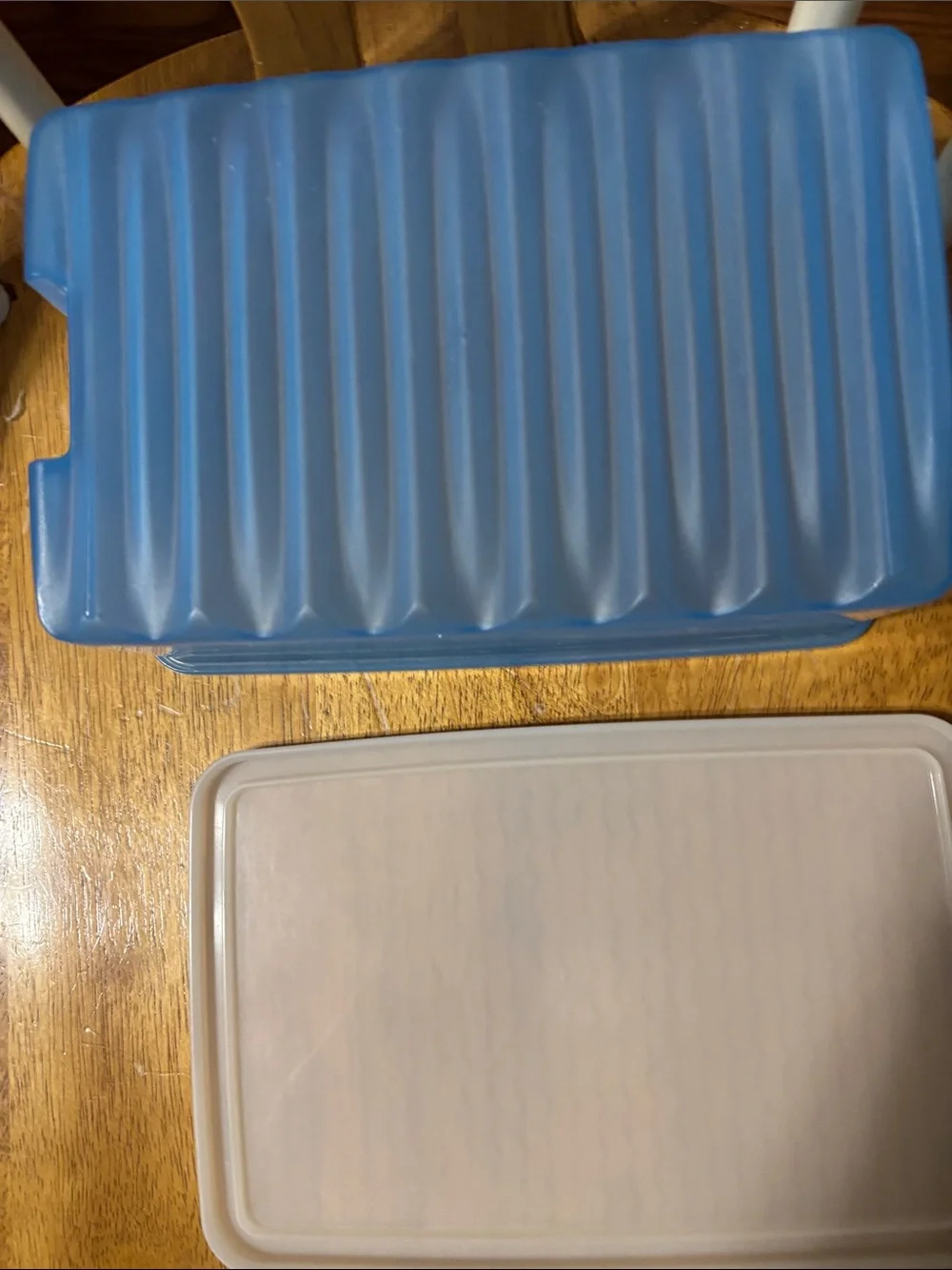 Rubbermaid Storage Box with Lid - Light Blue for Fridge